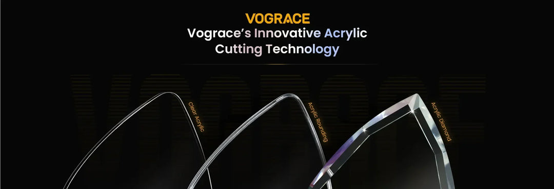 Vograceの革新的なアクリルカット技術：ダイヤモンドカットとラウンド加工でアクリルキーホルダーをアップグレード