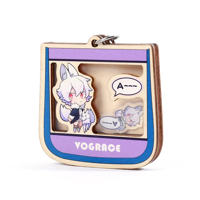 木製シャカシャカアクリルキーホルダーのご紹介