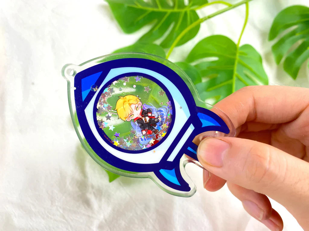 グリッターオイルアクリルキーホルダー制作ガイド