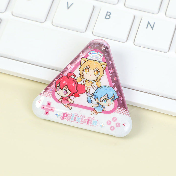 オリジナルミニ三角缶バッジ