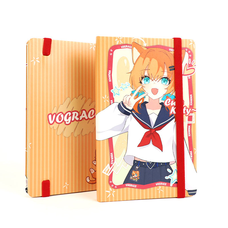 オリジナルゴムバンド付きレザーノート