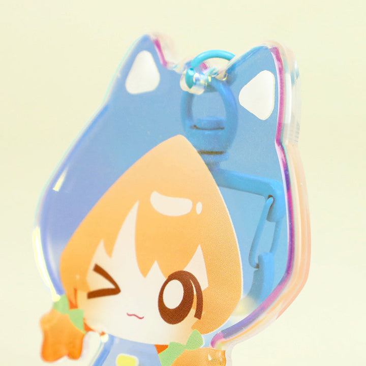 オリジナル角丸オーロラアクリルキーホルダー