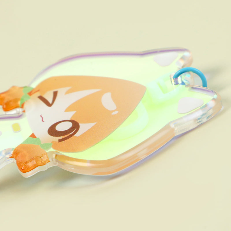 オリジナル角丸オーロラアクリルキーホルダー