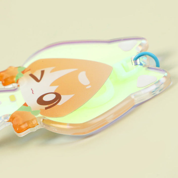 オリジナル角丸オーロラアクリルキーホルダー