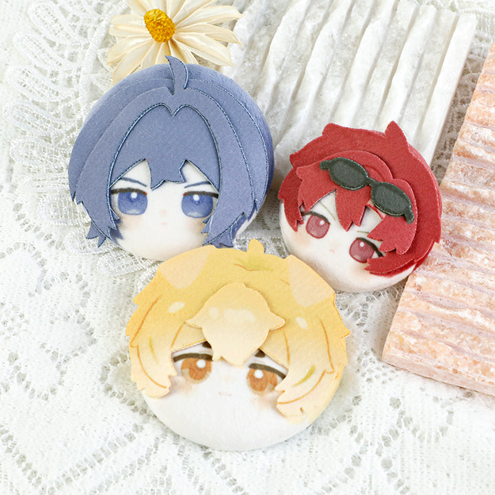 オリジナル3Dぬいぐるみぷにぷに缶バッジ