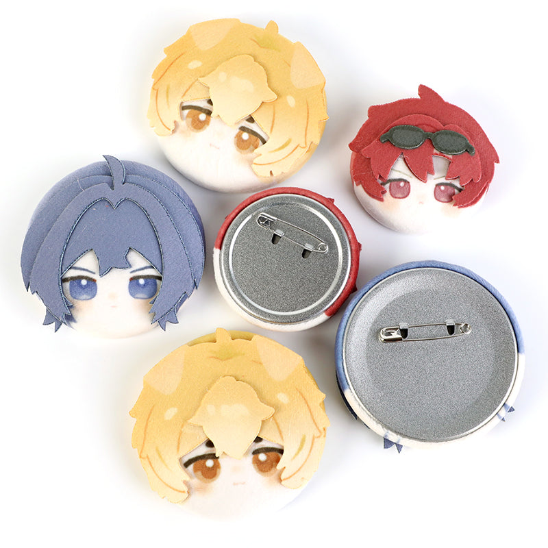 オリジナル3Dぬいぐるみぷにぷに缶バッジ