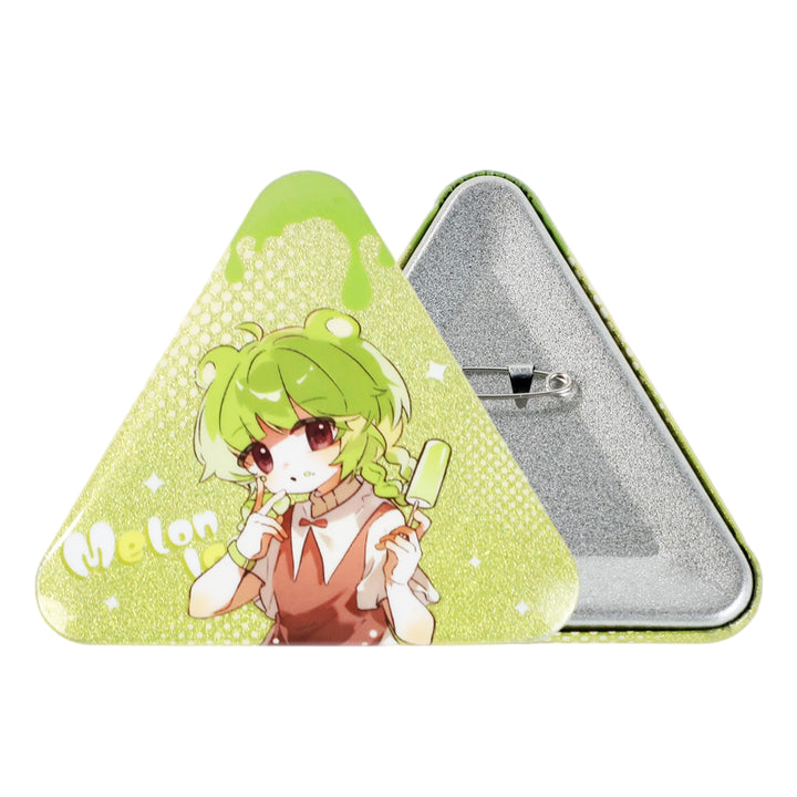 オリジナル三角缶バッジ