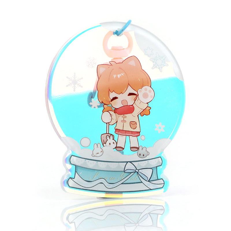 オリジナル角丸オーロラアクリルキーホルダー
