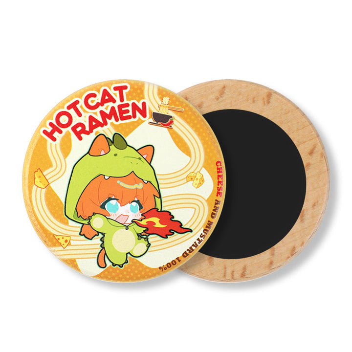 オリジナル3D調ブナ材マグネット