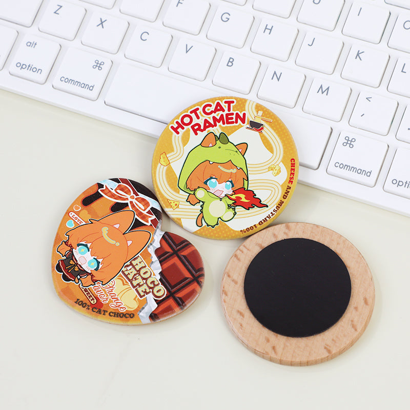 オリジナル3D調ブナ材マグネット