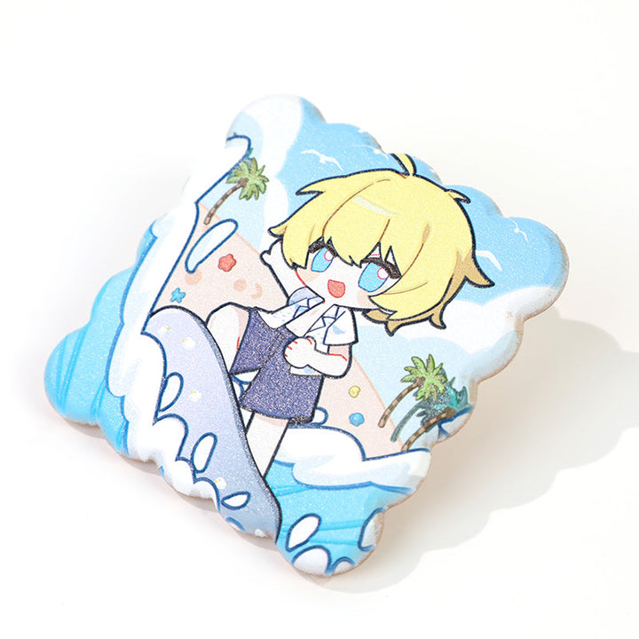 オリジナル3D調ブナ材マグネット