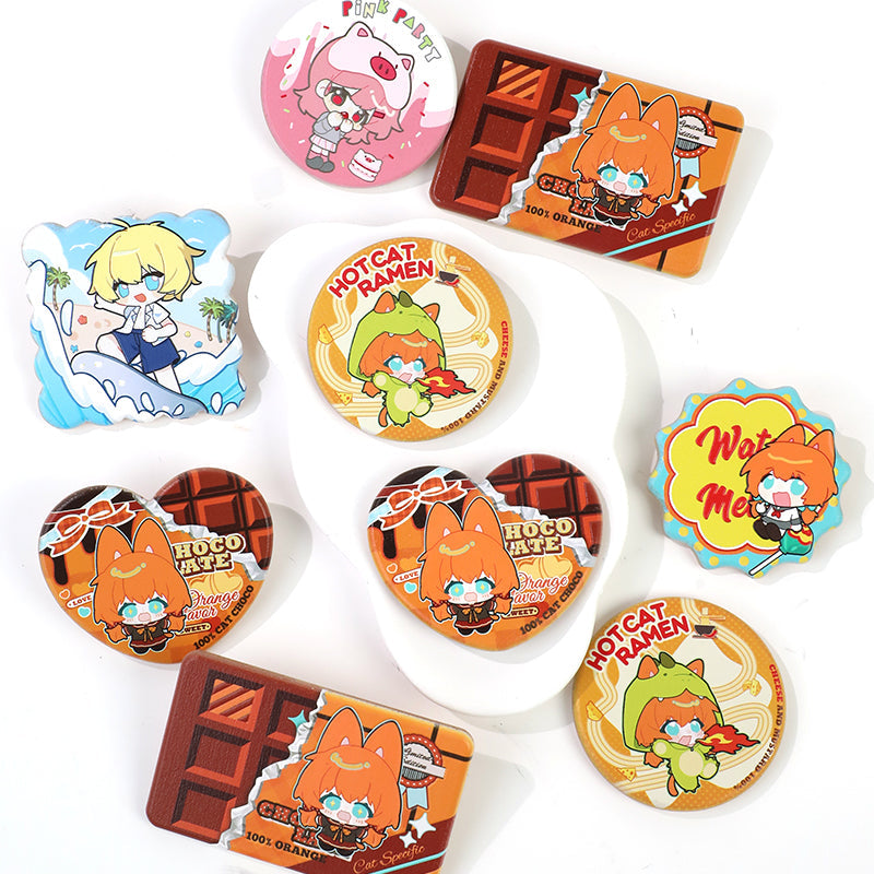 オリジナル3D調ブナ材マグネット