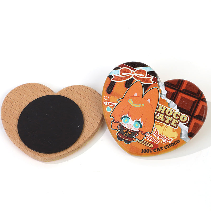 オリジナル3D調ブナ材マグネット