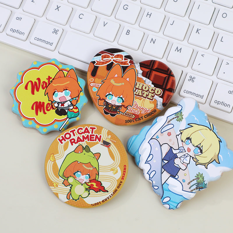 オリジナル3D調ブナ材マグネット