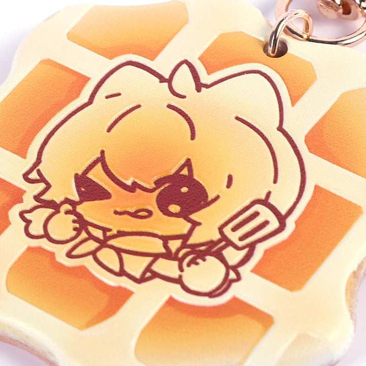 オリジナル3D調ブナ材キーホルダー