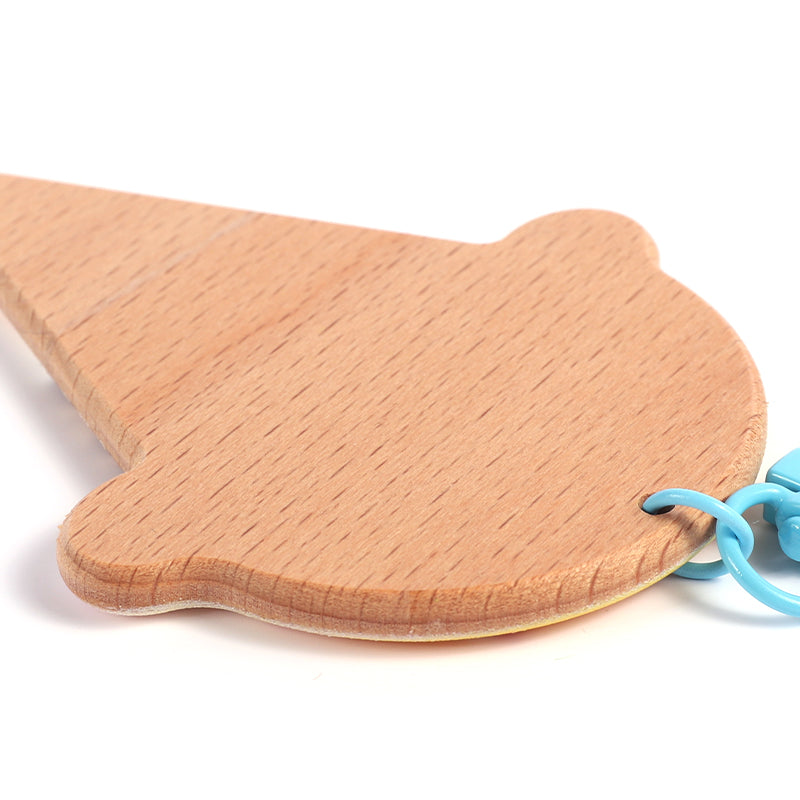 オリジナル3D調ブナ材キーホルダー