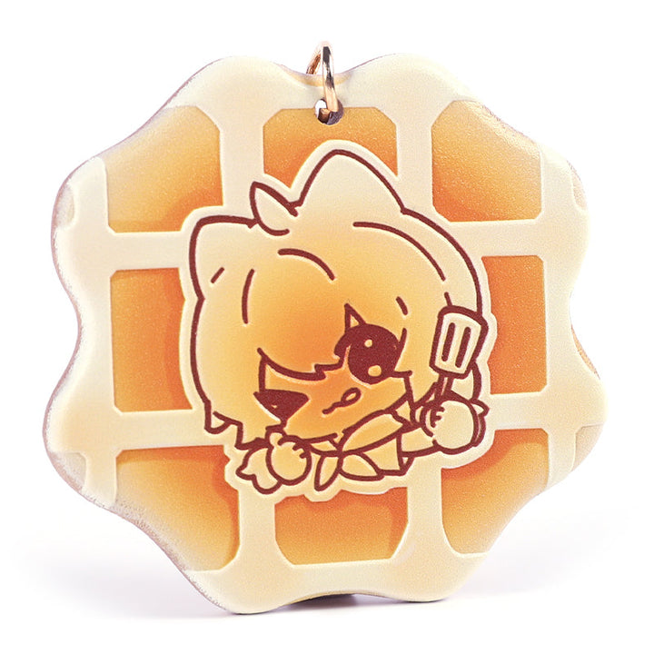 オリジナル3D調ブナ材キーホルダー