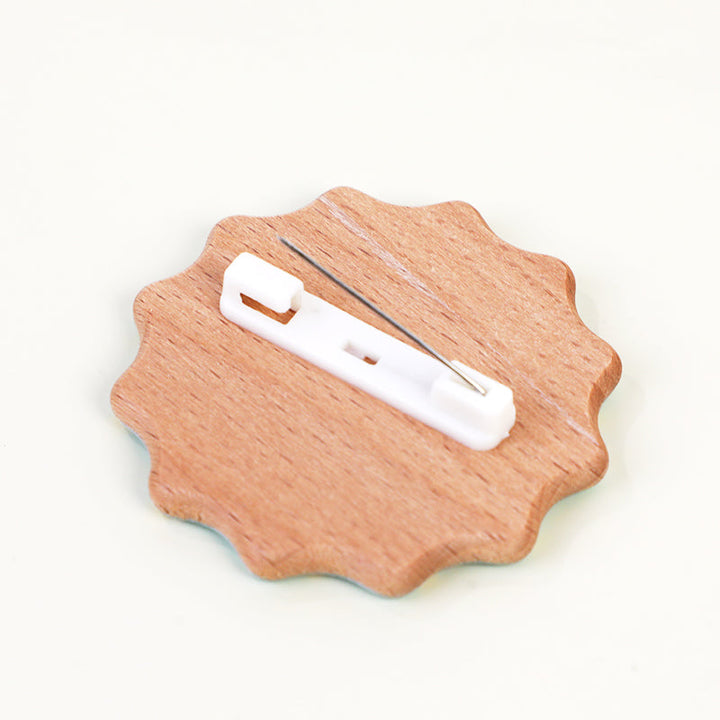 Custom 3D Beechwood Pins - VOGRACE