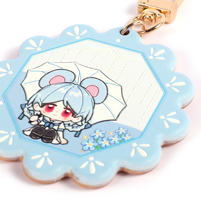 オリジナル3D調ブナ材キーホルダー