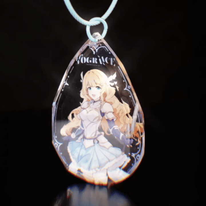 オリジナル宝石カット風アクリルキーホルダー