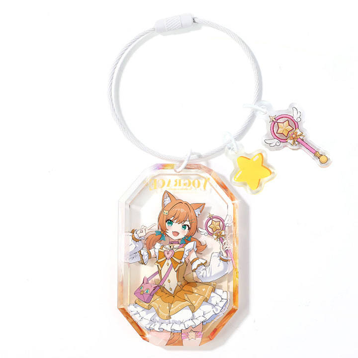 オリジナル宝石カット風アクリルキーホルダー