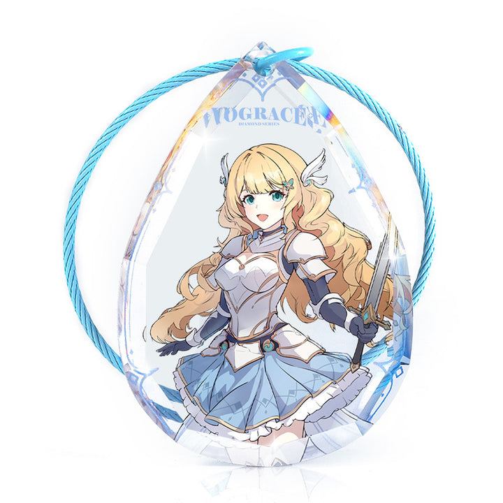 オリジナル宝石カット風アクリルキーホルダー