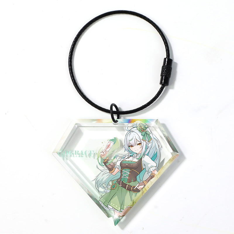 オリジナル宝石カット風アクリルキーホルダー