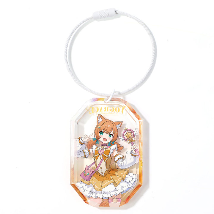 オリジナル宝石カット風アクリルキーホルダー