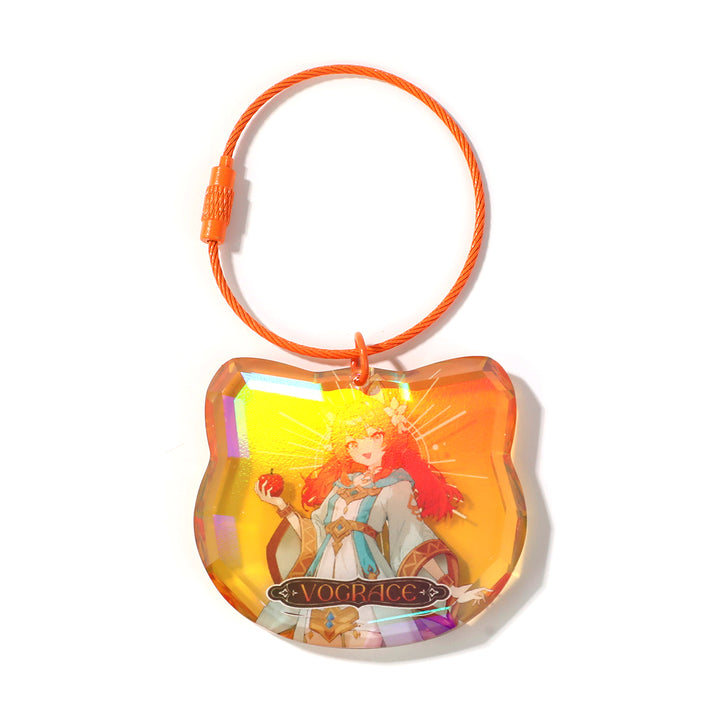 オリジナル宝石カット風アクリルキーホルダー