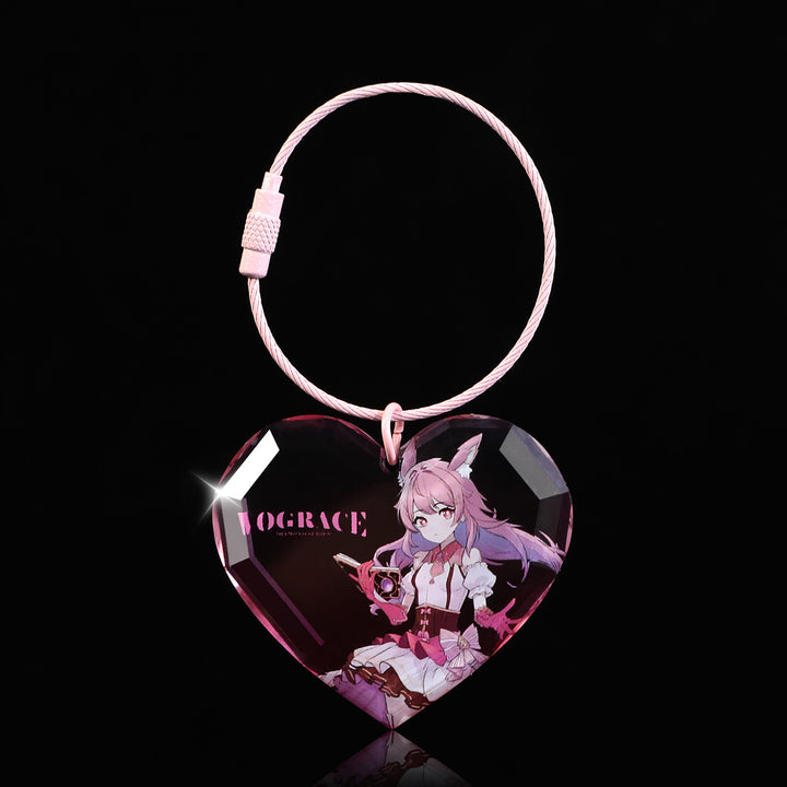 オリジナル宝石カット風アクリルキーホルダー