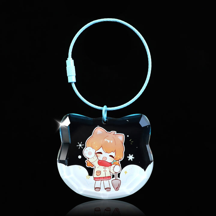 オリジナル宝石カット風アクリルキーホルダー
