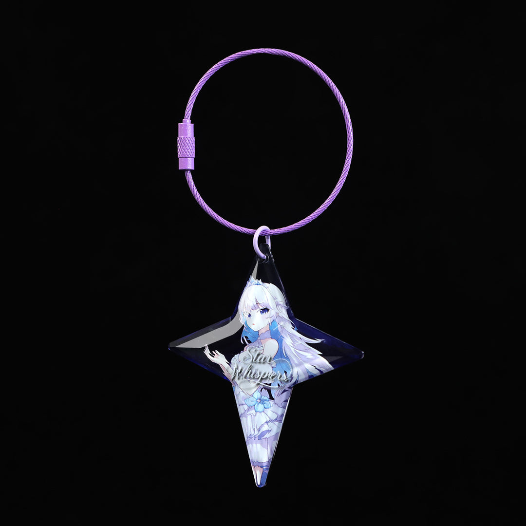 オリジナル宝石カット風アクリルキーホルダー
