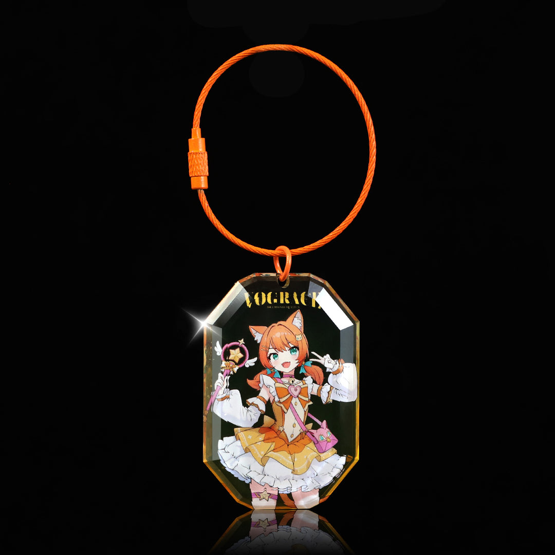オリジナル宝石カット風アクリルキーホルダー