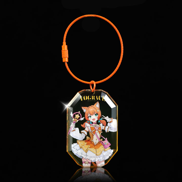 オリジナル宝石カット風アクリルキーホルダー