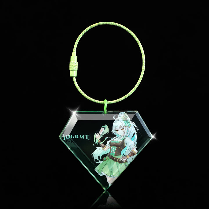 オリジナル宝石カット風アクリルキーホルダー