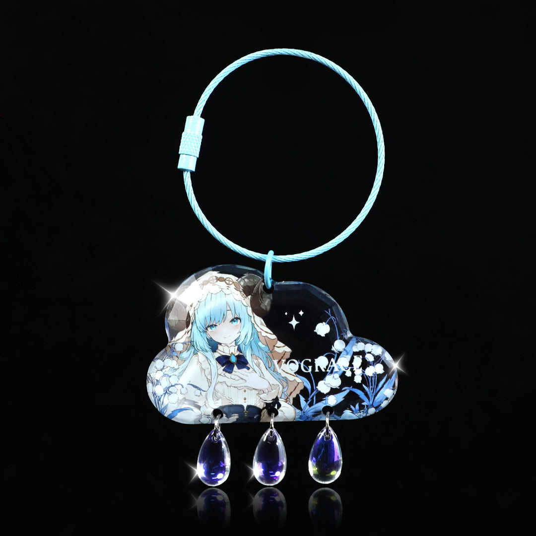 オリジナル宝石カット風アクリルキーホルダー