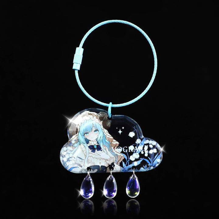 オリジナル宝石カット風アクリルキーホルダー