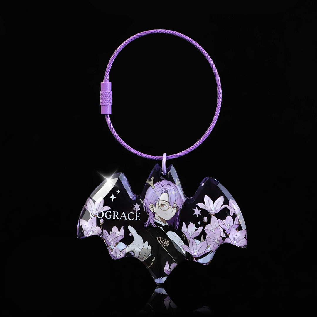 オリジナル宝石カット風アクリルキーホルダー