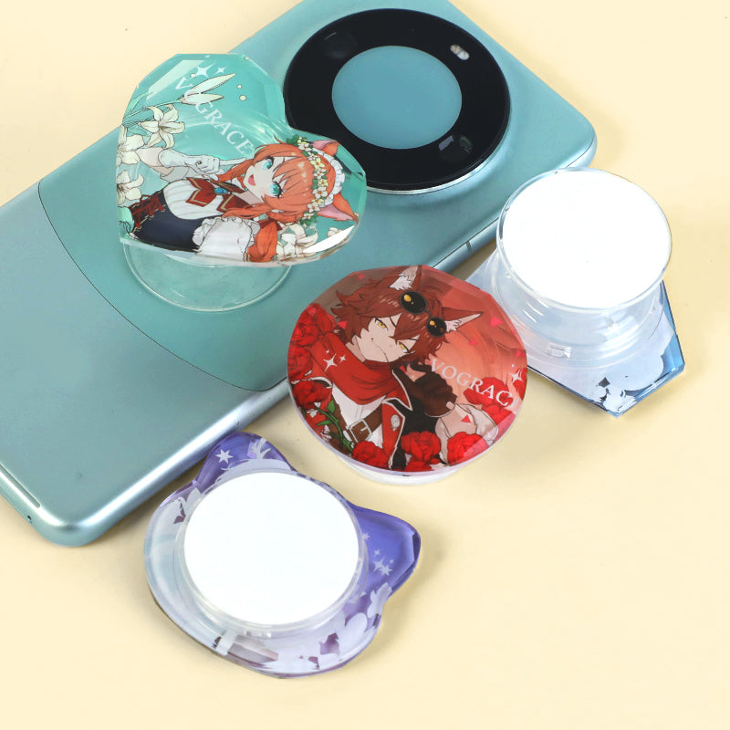 オリジナル宝石カット風スマホグリップ