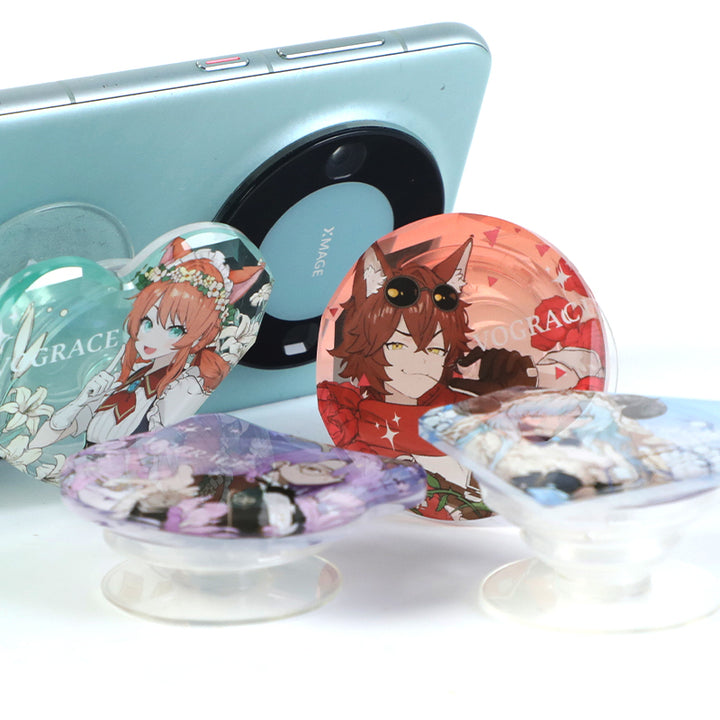 オリジナル宝石カット風スマホグリップ