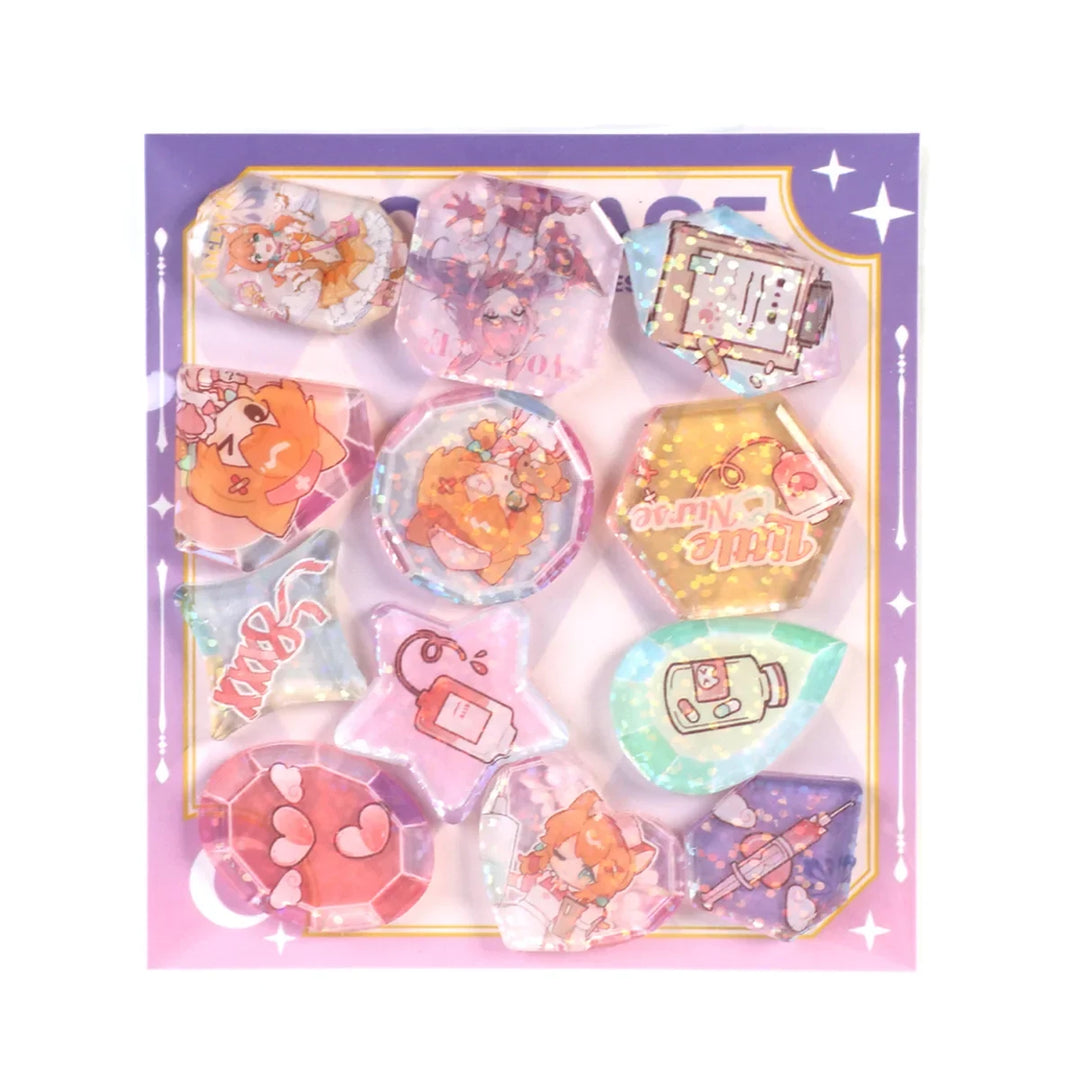 オリジナル宝石カット風アクリルステッカー