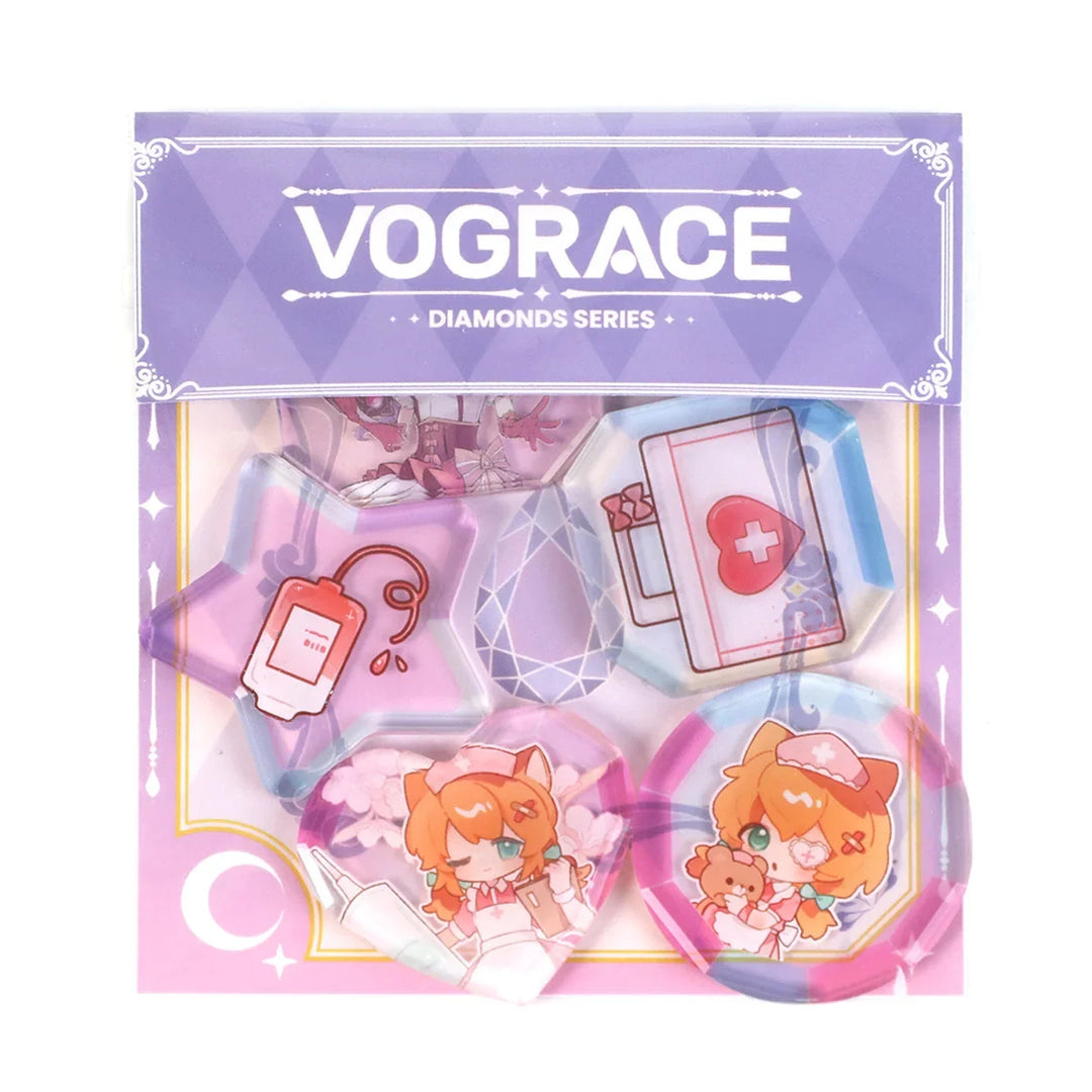 オリジナル宝石カット風アクリルステッカー