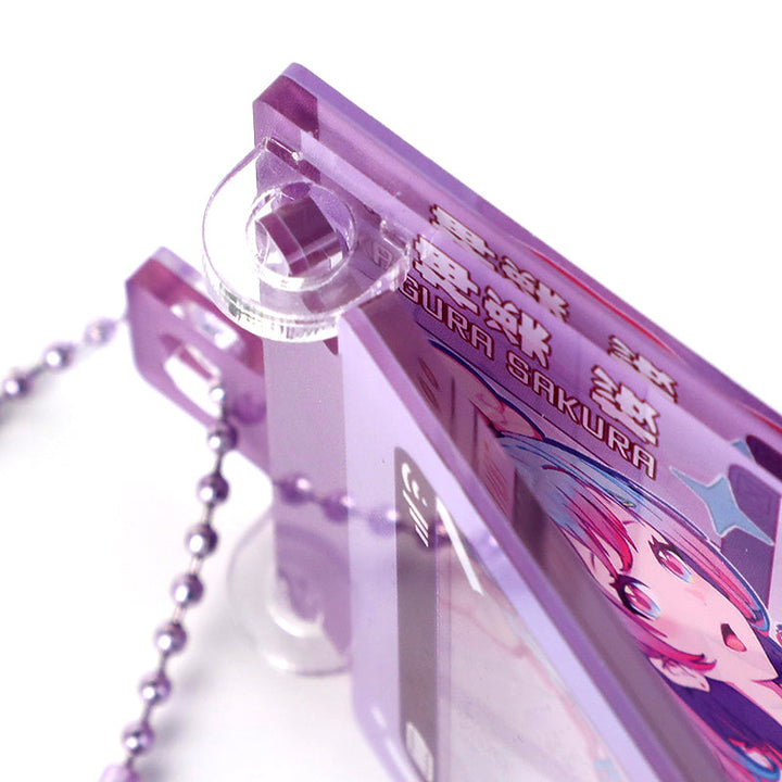 Custom Acrylic Flip Phone Hinged Keychains - VOGRACE
