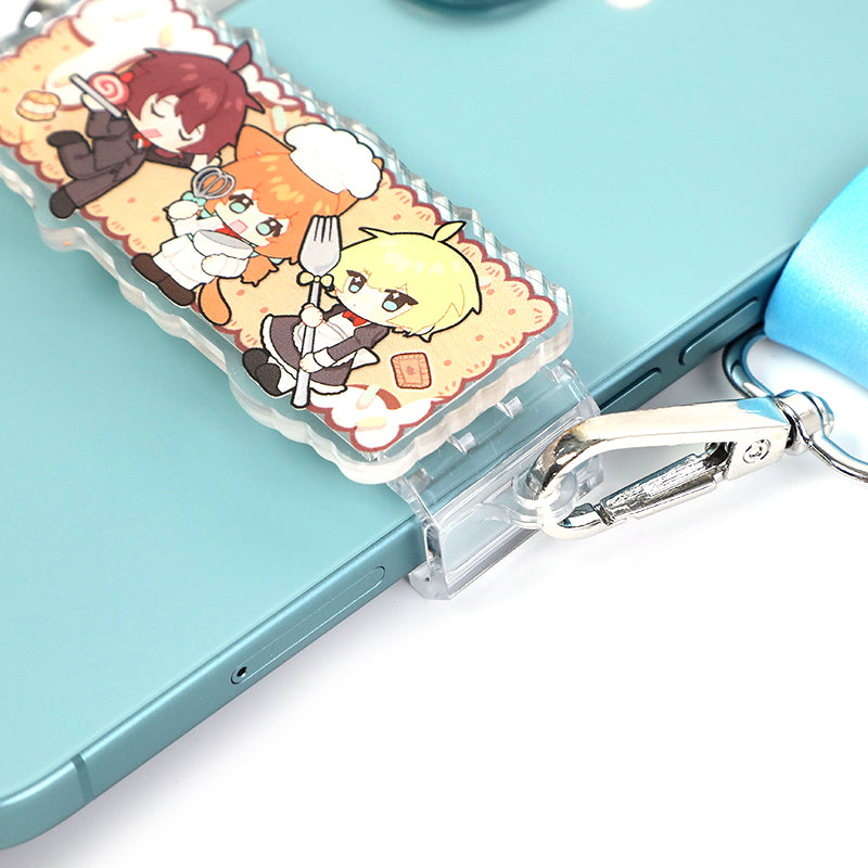 オリジナルアクリルスマホストラップホルダー