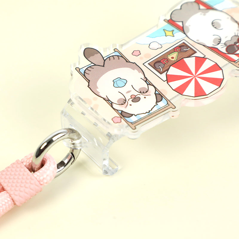 オリジナルアクリルスマホストラップホルダー