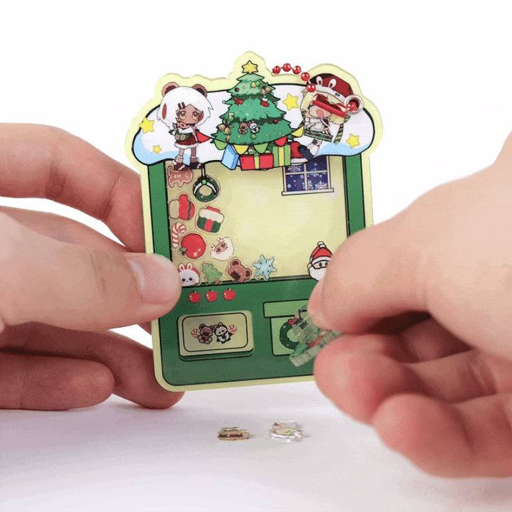 Custom Acrylic Magnetic Gashapon Machine Shaker Keychains - VOGRACE