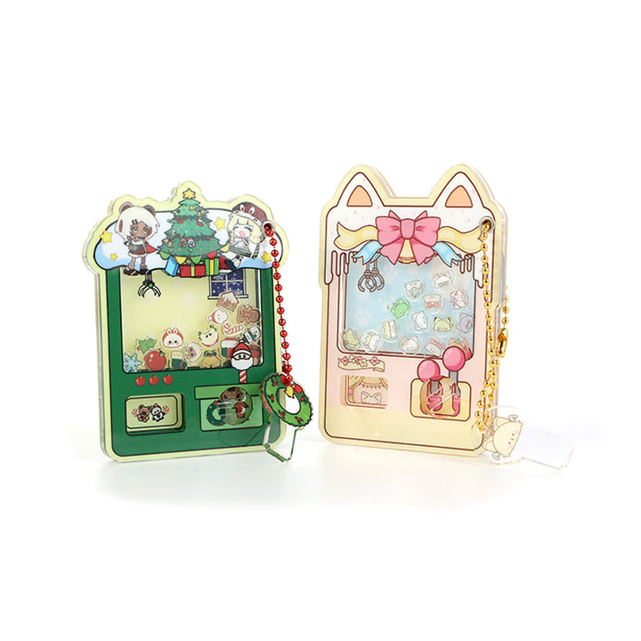 Custom Acrylic Magnetic Gashapon Machine Shaker Keychains - VOGRACE