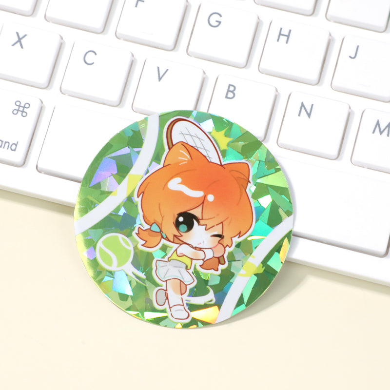 オリジナルクリスタルホログラムステッカー