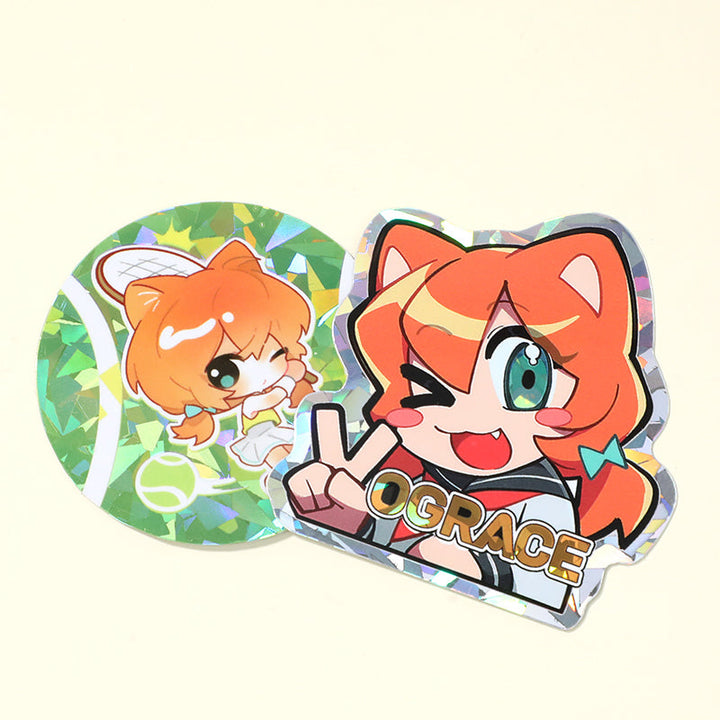 オリジナルクリスタルホログラムステッカー