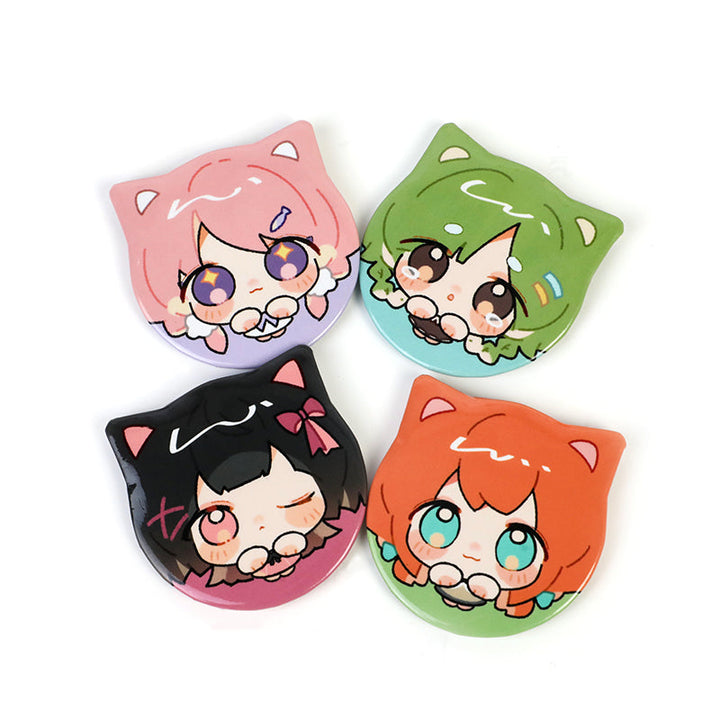 オリジナル動物型缶バッジ